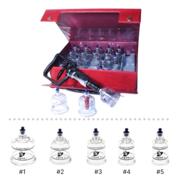 BODYMATE 19 Piece Premium Heat / Shock resistant cupping set